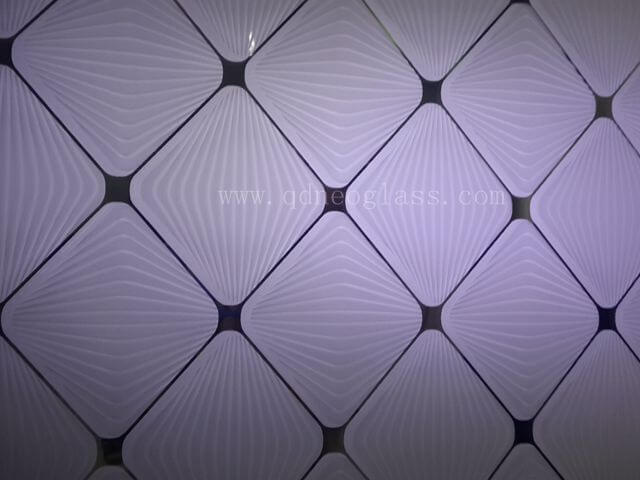 Acid Etched glass With Design Acid Etched glass With Design