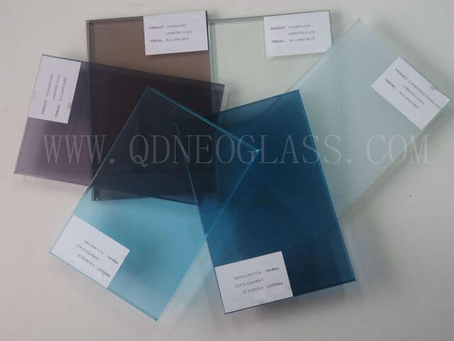 Heat Strengthned Blue Laminated Glass Cut To Size-AS/NZS 2208: 1996, CE, ISO 9002