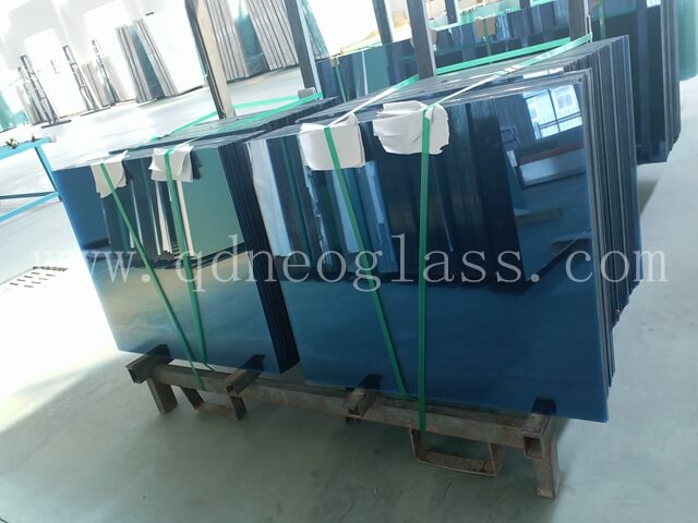 Heat Strengthned Blue Laminated Glass Cut To Size-AS/NZS 2208: 1996, CE, ISO 9002