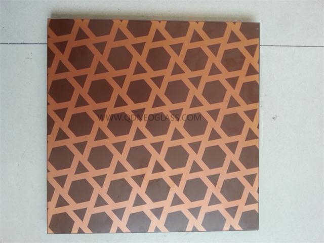 Tempered Silkscreen Print Glass 
